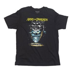 XL Army of Darkness T-Shirt – Black Horror Skeleton Graphic